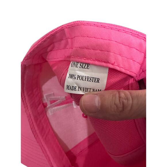 Pink Los Angeles Dodgers Cap LA Logo Hat Adjustable Hook Loop Strap NWOT - Picture 3 of 5